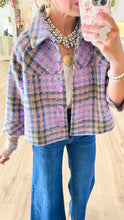 Ivy Jane Purple Swing Plaid Jacket