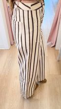 Brown and White Stripe Pants