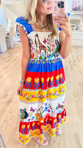 THML Multi Color Floral Maxi Dress