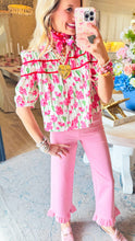 Peony Pink Floral Top