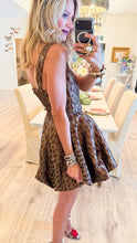 Buddy Love Leopard Bubble Hem Mini Dress