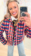 Multi Gingham Puffer Jacket