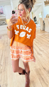 Burnt Orange Texas Oversized Tee