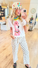 Flamingo Jeweled Collar Tee