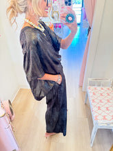Black Lurex Pant Set