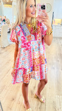 Pink Boho Babydoll Mini Dress