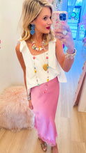 White Bow Sleeveless Top