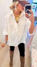 White Dolman Sleeve Asymmetrical Top