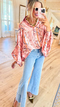 Pink Horse Print Blouse
