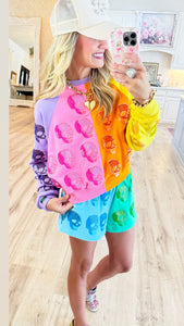 Queen of Sparkle Colorblock Skull Set