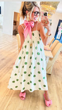 Green Polka Dot Maxi Dress