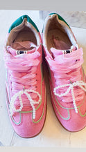Pink and Green Pearl Charm Sneaker