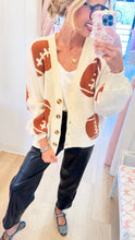 Ivory Football Cardigan