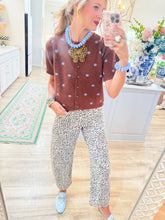 Lovervet Leopard Print Barrel Jeans