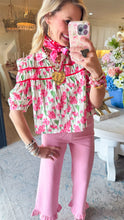 Peony Pink Floral Top