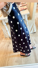 Black and White Polka Dot Midi Skirt