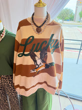 Lucky Duck Striped Mock Neck