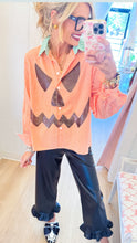 Queen of Sparkles Gingham Pumpkin Face Top