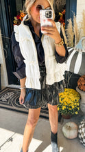 Cream Ruffle Trim Vest