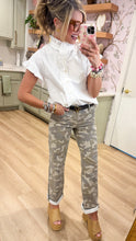 Hidden Tan Camo Straight Leg Jeans