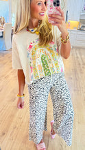 Ecru Rainbow Patchwork Top