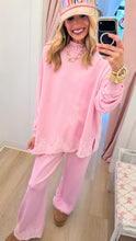Light Pink French Terry Pant Set