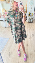Olive Camo TShirt Dress