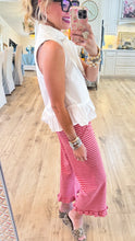 White Sleeveless Bow Tie Top