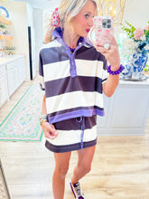 Mistic Plum Stripe Skort Set