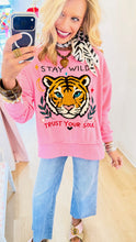 Pink Tiger Stay Wild Sweatshirt