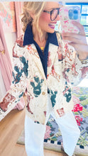 Ivory Multi Western Lace Detail Blazer