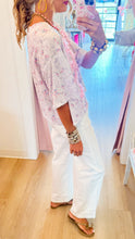 Pink Dainty Floral Ruffle Bow Top