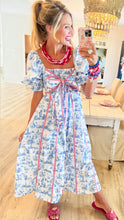 Patriotic Toile Midi Dress