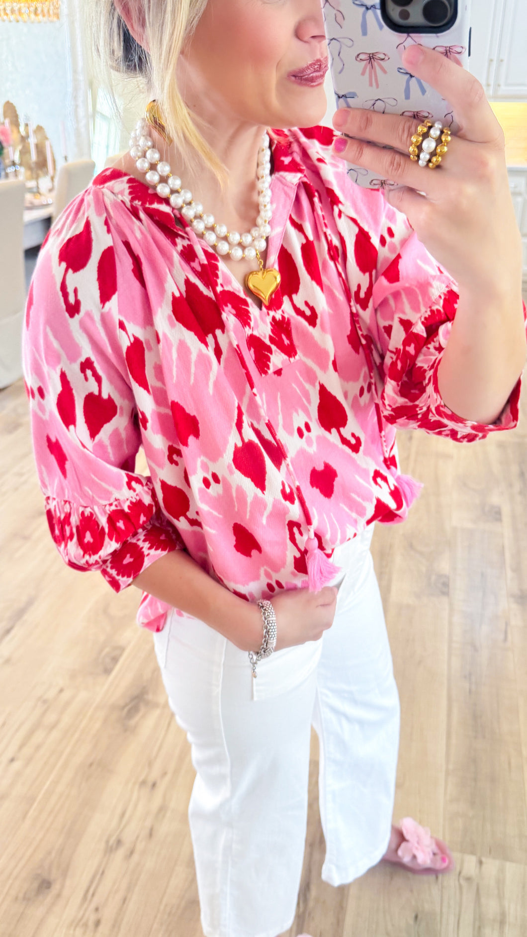 Ivy Jane Ikat Your Heart Top