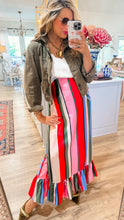 Whitney Wrap Multi Stripe Skirt