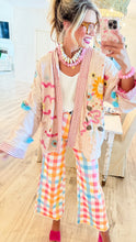 Pastel Multi Gingham Wide Leg Jeans