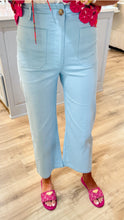 Sky Blue Cropped Pants