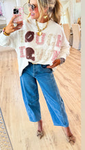 Off White Touchdown Patchwork Sweatshirt