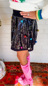 Jingle Bell Sequin Skirt