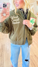 Army Green Vintage Bomber Jacket