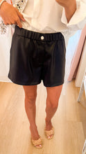 Black Leather Shorts
