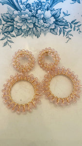 Baby Pink Dangle Earrings
