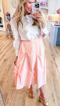Pink Bow Midi Skirt
