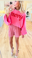 Pink and Red Merry Tencel Sweater