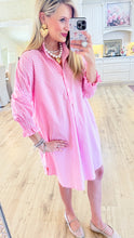 Pink Gingham Mini Dress
