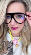 Black Accent Frame Blue Light Glasses