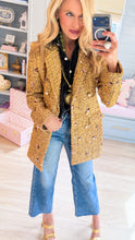 Gold Sequin Tweed Jacket