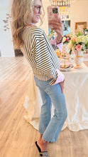 Striped Pink Contrast Top