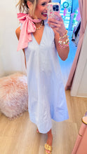 Light Blue Sleeveless Collard Maxi Dress
