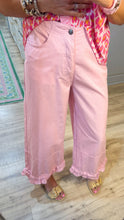 RESTOCK Pink Twill Ruffle Hem Pants